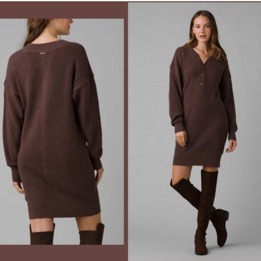 NWT Prana Milani HenleyDress XS - Picture 1 of 12